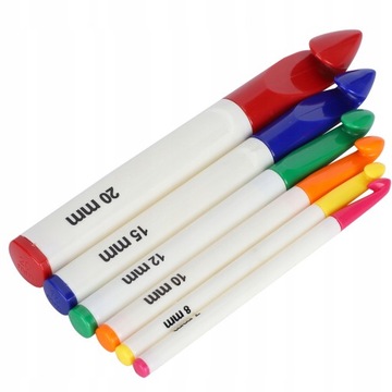 КРЮЧКИ НАБОР ИЗ 6 КРЮЧКОВ 7-20 ММ