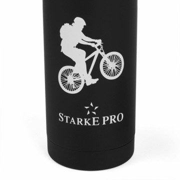 ТЕРМОБУТЫЛКА STARKE PRO EXPLORER 500 МЛ, ЧЕРНАЯ НЕРЖАВЕЮЩАЯ СТАЛЬ