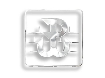 Naklejka emblemat POLSKA WALCZĄCA chrom połysk