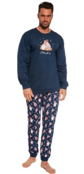Мужская пижама CORNETTE 115 a time for us XXL / 52 темно-синий