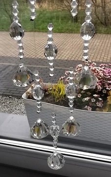 ПАНЕЛЬ-ловушка декор кристаллы БУСИНЫ 80см СЕРДЦЕ