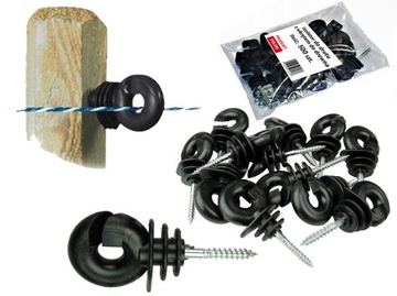 ИЗОЛЯТОРЫ ДЛЯ ПРОВОДОВ Изолятор плетеный для овчарки с винтом 500 шт.