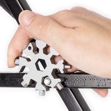 КЛЮЧ МНОГОФУНКЦИОНАЛЬНЫЙ СНЕЖИНКА MULTITOOL SNOW 18IN1
