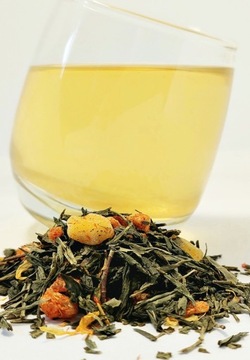 ZIELONE MANGO 100 g herbata zielona SENCHA mega