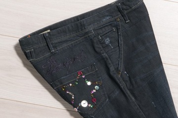 DESIGUAL SARWELL FIT SPODNIE JEANSY r. 38