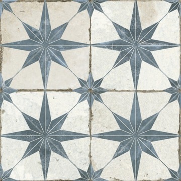 PŁYTKI PODŁOGOWE ŚCIENNE PATCHWORK VINTAGE TERAKOTA 45x45 FS STAR BLUE