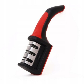 Точилка для кухонных ножей 3-в-1, трехфазный компактный точильный камень