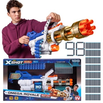 MINIGUN na strzałki KARABIN X-SHOT ROYAL OMEGA I 96 STRZAŁEK