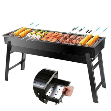 GRILL TURYSTYCZNY SKŁADANY WĘGLOWY PRZENOŚNY
