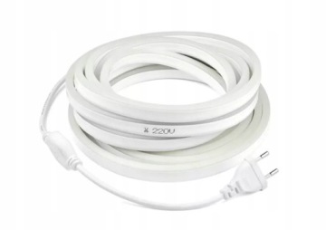 NEON FLEX LED 230V ХОЛОДНЫЙ БЕЛЫЙ ОДНОСТОРОННИЙ МОЩНЫЙ