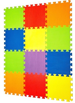 БОЛЬШОЙ ПЕННЫЙ ПАЗЛ ЦВЕТНОЙ ПЕННЫЙ КОВРИК 10 шт.