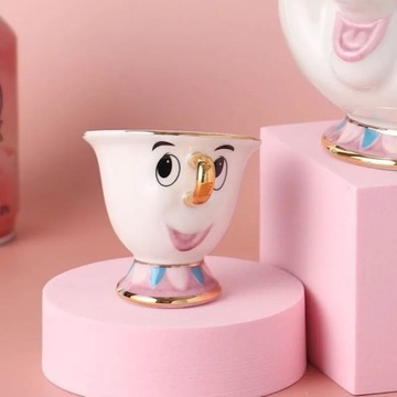 Disney Cartoon Beauty And The Beast Teapot Mug Mrs Potts' Son Chip Cup Tea