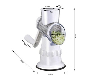 МАШИНА ДЛЯ НАТЕРЕВКИ КАРТОФЕЛЯ, СЫРА, ОВОЩЕЙ, 3 терки, вставки 3-в-1