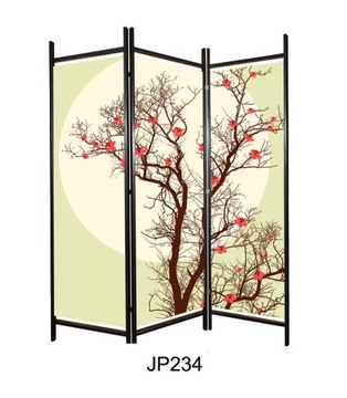 PARAWAN POKOJOWY DEKORACYJNY STYL JAPONSKI 3-skrz