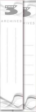 Etykieta do segregatora Tres Tierra 33x152mm12 szt