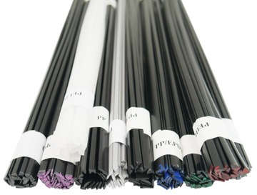 Spoiwa do spawania plastiku Tworzywo 1kg 10x100g zestaw popularnych spoiw