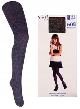 YO! RAJSTOPY MICROFIBRA MELANŻ 60DEN 140/146 X64
