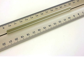 Лениарская линейка 2-весовая с ручкой 30см металл