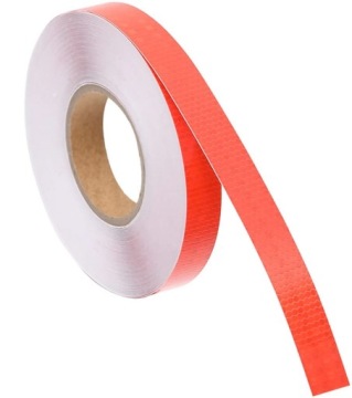 КРАСНАЯ СОТОВАЯ СВЕТООТРАЖАЮЩАЯ ЛЕНТА 2,5 СМ