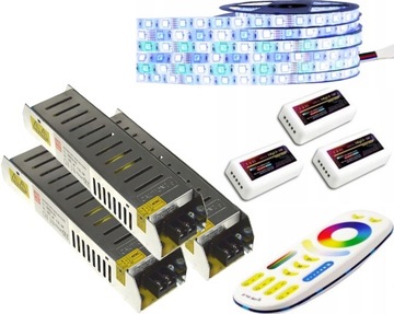 ZESTAW taśm LED RGBW IP65 Mi-Light PREMIUM 30m