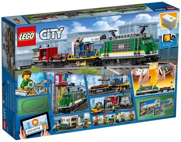 LEGO City 60198 Товарный поезд Поезд с дистанционным управлением 1226 кубиков 6+