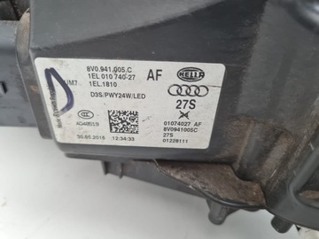AUDI A3 S3 8V SEDAN CABRIO SVĚTLA PŘEDNÍ BI XENON LED 8V0941005C 8V0941008C
