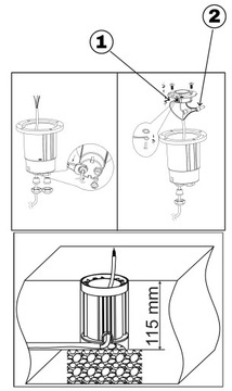 ФАРА ДВИЖЕНИЯ ВСТРАИВАЕМЫЙ НАЗЕМНЫЙ ФОНАРЬ CATIO 2 GU10 IP67 IK09 КРУГЛЫЙ