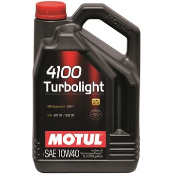 OMT 10W40 4100 4L OLEJ MOTUL 10W40 4L 4100 TURBOLIGHT / A3/B4 / SN / 229.3