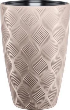 Цветочный горшок Flow Slim 30х48+вставка - Тауп