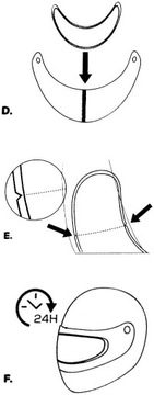 FogCity Противотуманная фольга Противотуманная пленка для полнолицевых касок, большая