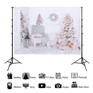 Рождественский фон Новогодний фон на стене своими руками