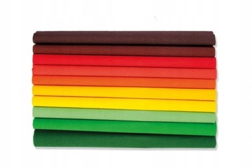 KOLOROWA KREPINA OZDOBNA BIBUŁA MARSZCZONA ZESTAW