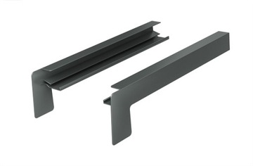 BOCZKI ALU DO PARAPETÓW PROSTYCH GRAFIT 20cm