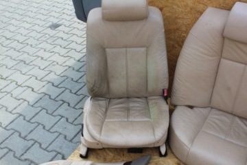BMW 7 e38 бежевый кожаный диван с электроприводом, боковые сиденья, комплект