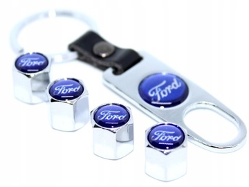 FORD NAKRĘTKI 4SZT NA WENTYLE+ BRELOK