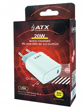 Сетевое зарядное устройство ATX USB тип C, 3000 мА, 5 В