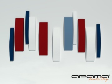 КОМПЛЕКТ декоративных и акустических панелей APAMA DECOR, толщина: 7 см цвета