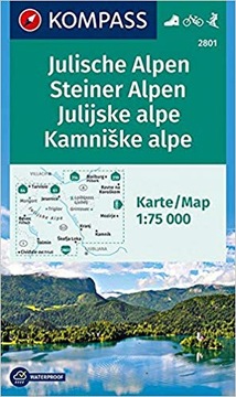 Julische Alpen, Steiner Alpen mapy Kompass