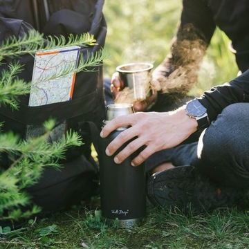 Вакуумный дорожный термос для чая FUORI, 1 л, вакуумная сталь