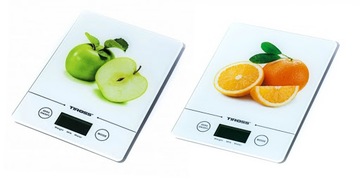 Ультратонкие кухонные весы TIROSS TS-1301 APPLE