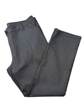 Proste spodnie damskie w kratkę elastyczne Relaxed Fit LEE USA XL/XXL (18)