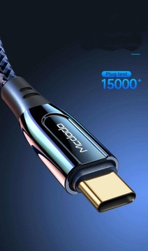 Długi SZYBKI przewód Kabel type-C USB-C PD 5A 20V 100W 2m Power Delivery