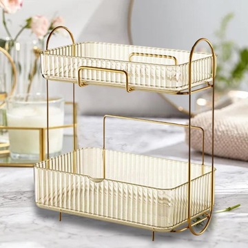 2-уровневый настольный органайзер, подставка, настольная косметика