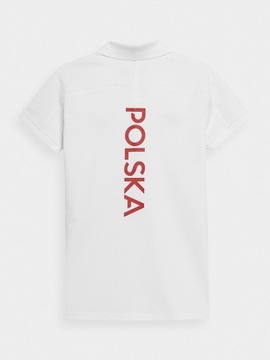 4F POLSKA Damska Koszulka Kibica POLO T-shirt TSD901 > S