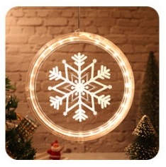 DUŻY WITRAŻ 3D LAMPKA ŚWIĄTECZNA LED OZDOBA