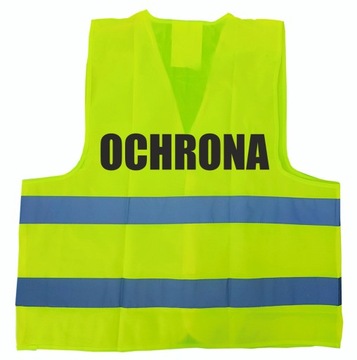 Kamizelka odblaskowa OCHRONA żółta 4XL
