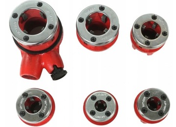 РЕЗЬБОВКА ДЛЯ ТРУБ 10 ЭЛ. 2 х КЛЮЧА ДЛЯ РЕЗКИ DEGET