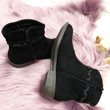 УТЕПЛЕННЫЕ ботинки челси ЭЛЕГАНТНЫЕ ДЕВОЧКИ - размер 34