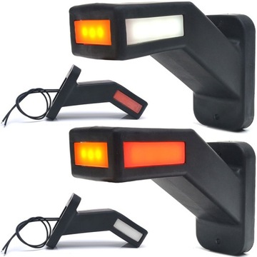 LAMPA OBRYSOWA LEWA PRAWA OBRYSÓWKA LED ZESTAW WAŚ