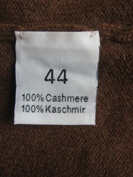 AC DELUXE cashmere 100% kaszmir kardigan XL 44